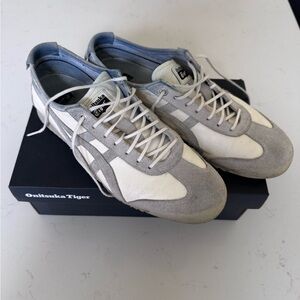 Onitsuka Tiger by Asics Light Gray and White Men's Sneakers